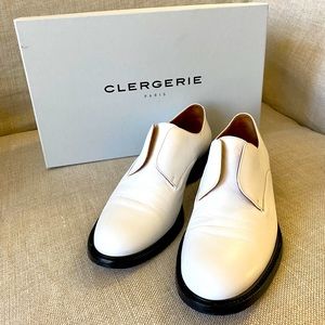Loafer white leather by Clergerie Rayane